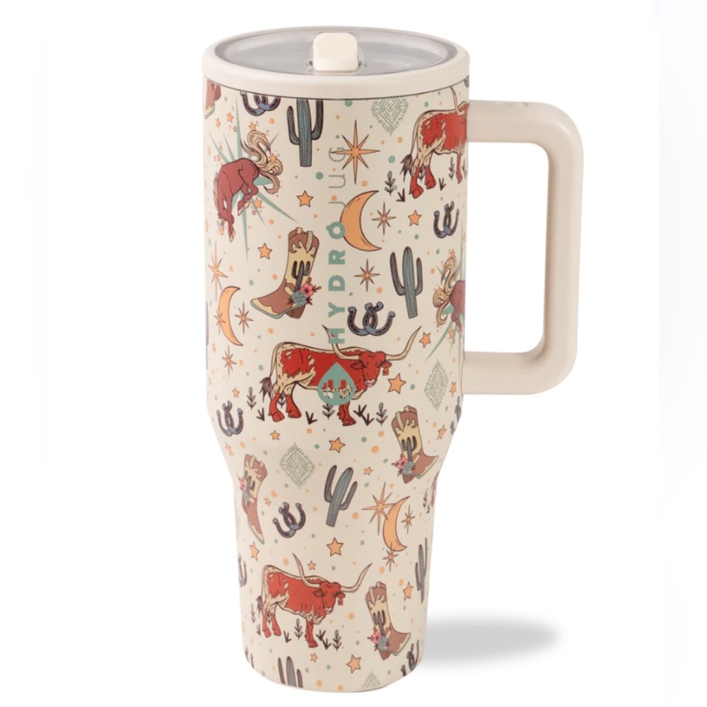HydroJug Cream Woodland Pattern Mug